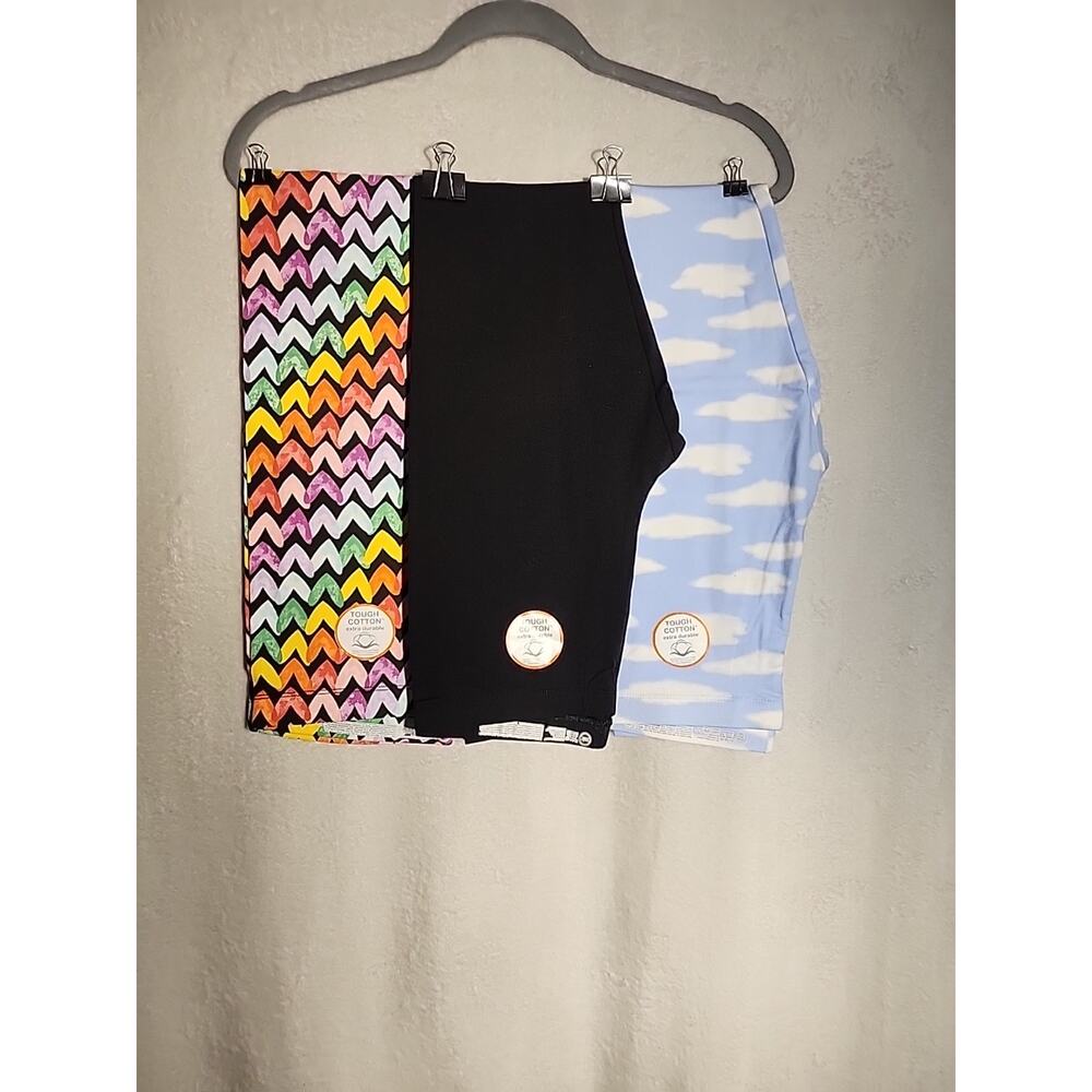 Wonder Nation Tough Cotton Girls 3 Pack Leggings Size XL 14-16 New With Tags